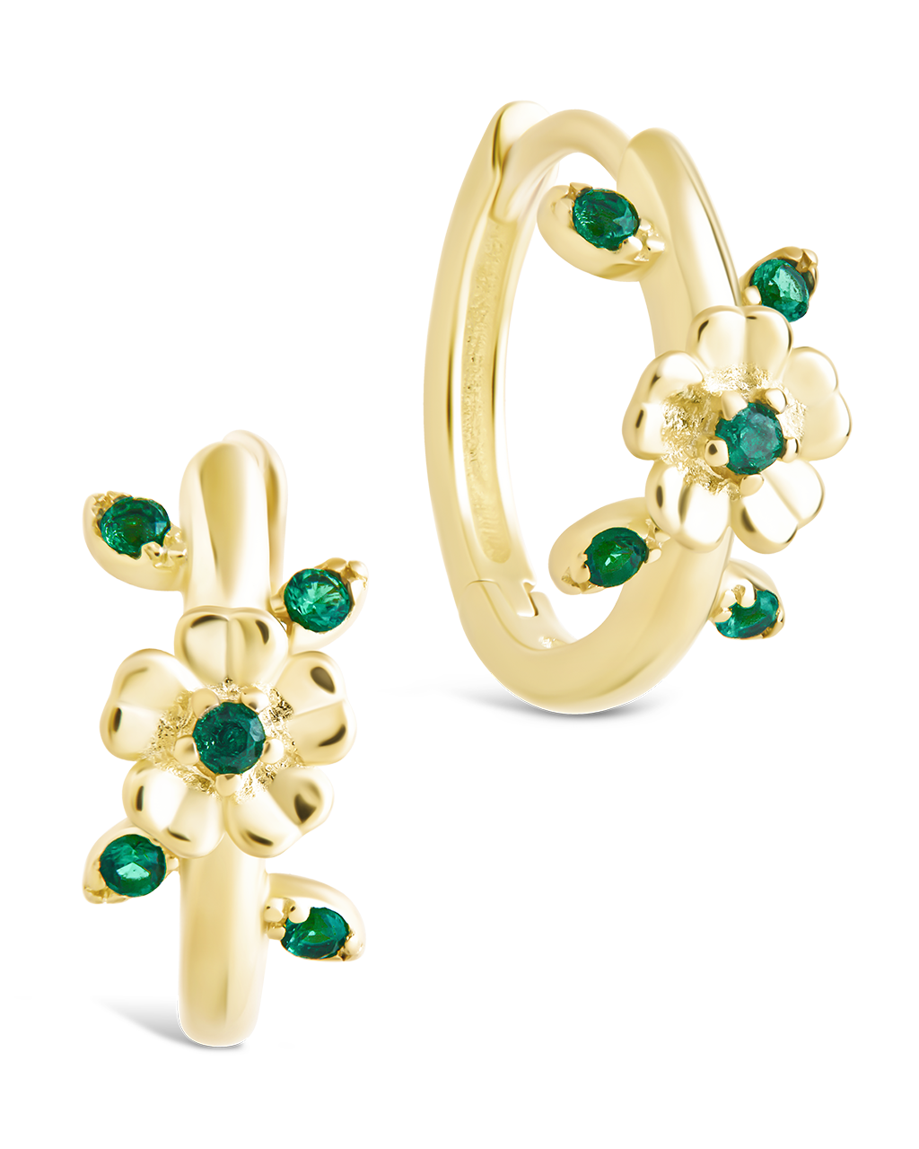Sterling Silver Cambrie Micro Hoops Gold