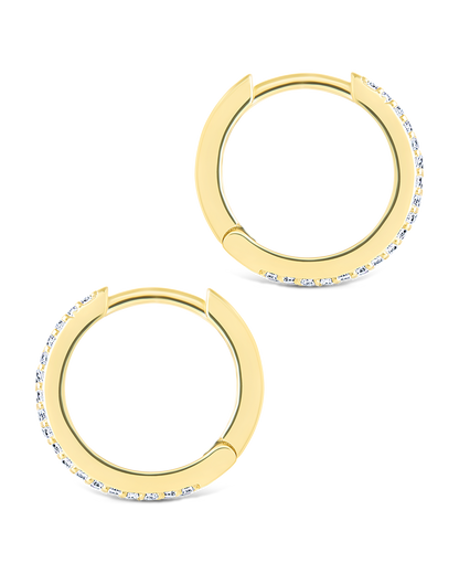 Sterling Silver Emerson Micro Hoops