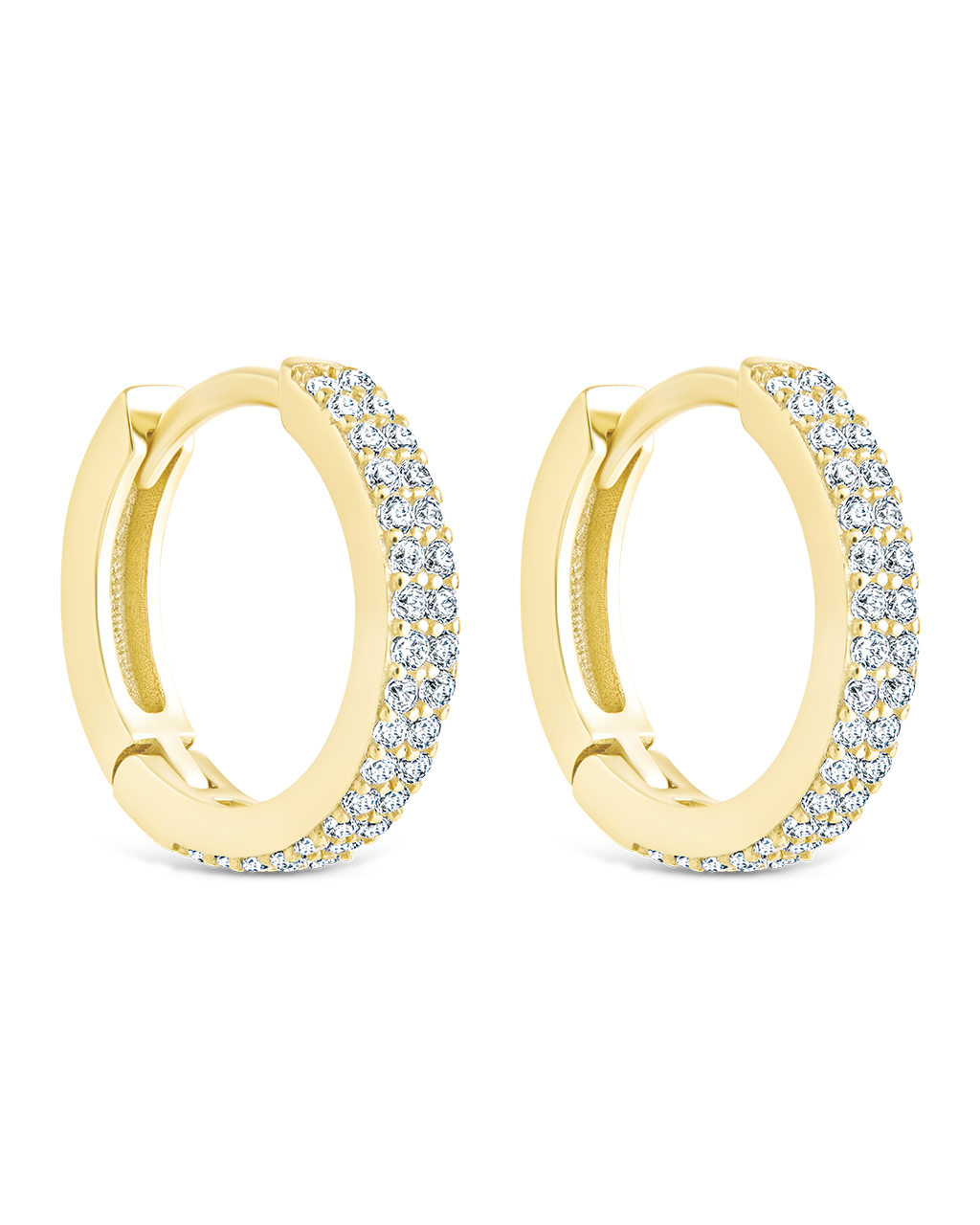 Sterling Silver Emerson Micro Hoops Gold
