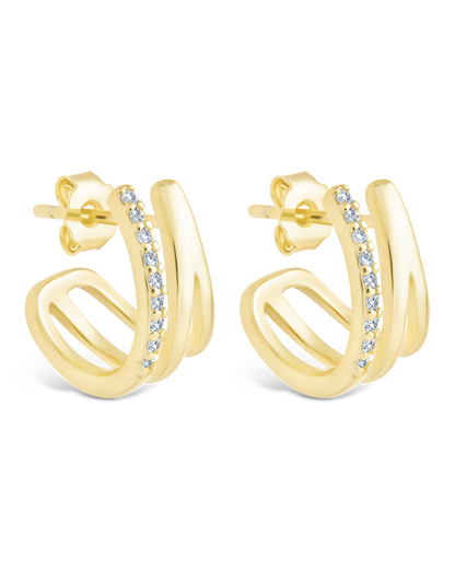 Sterling Silver Harlowe Claw Studs