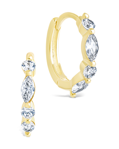 Sterling Silver Kensington Micro Hoops Gold