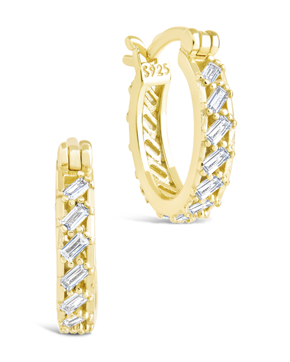 Sterling Silver Norabelle Micro Hoops Gold