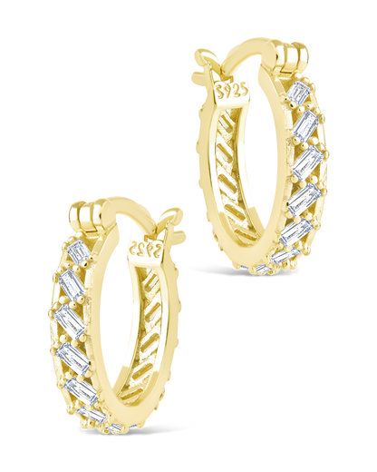 Sterling Silver Norabelle Micro Hoops