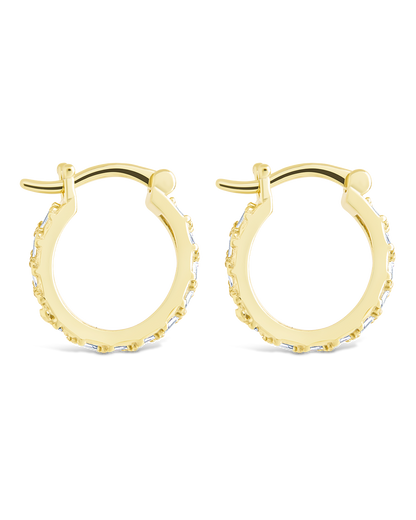 Sterling Silver Norabelle Micro Hoops