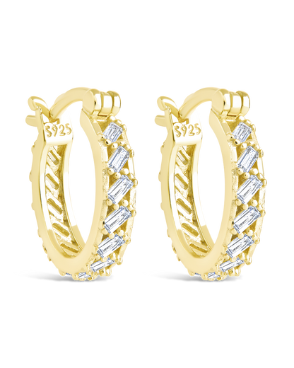 Sterling Silver Norabelle Micro Hoops