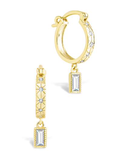 Sterling Silver Oaklyn Micro Hoops Gold