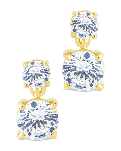 Sterling Silver Galatea Brilliant Cut CZ Studs