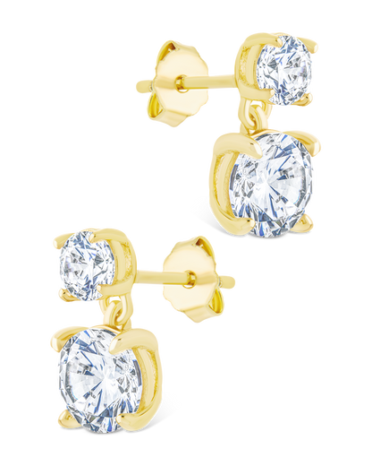 Sterling Silver Galatea Brilliant Cut CZ Studs