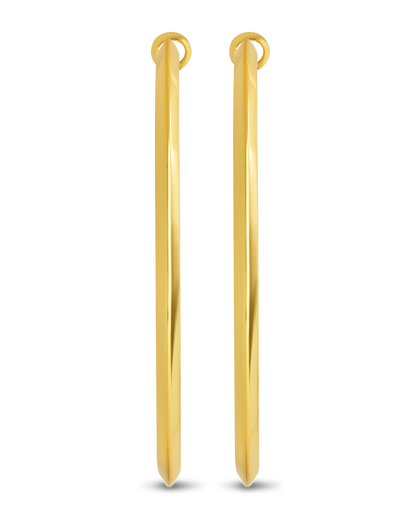 Leona Polished Hoop Earrings