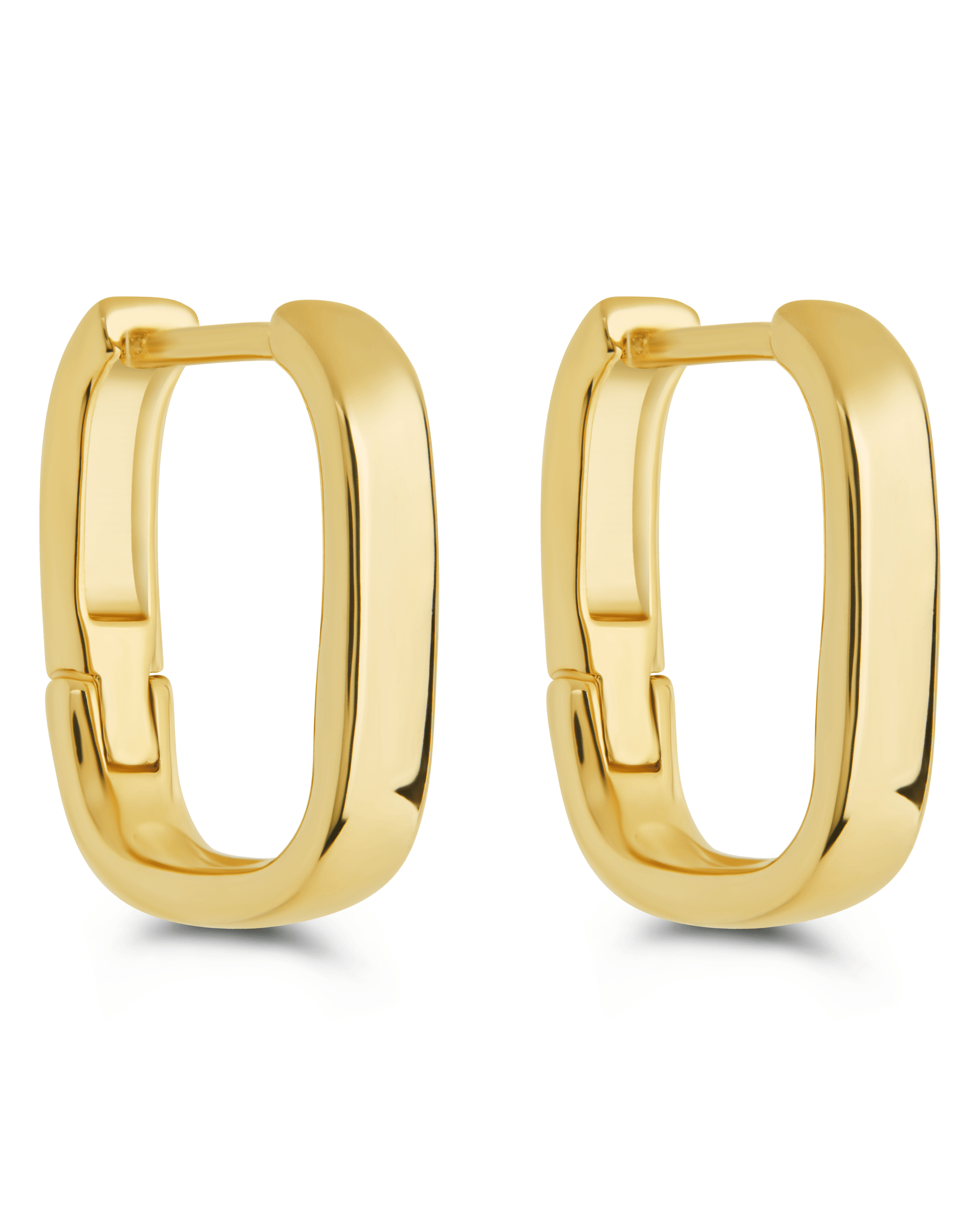 Annika Polished Micro Hoop Earrings Gold