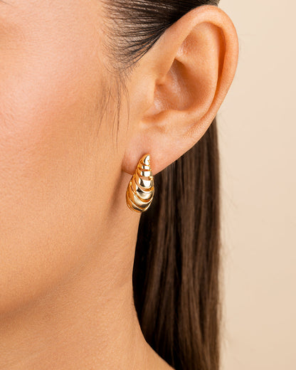 Carla Coiled Stud Earrings
