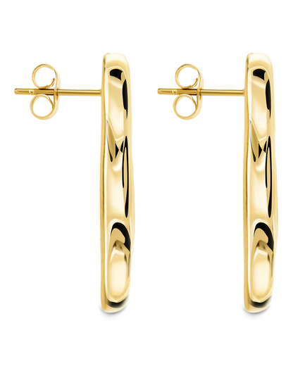 Monet Molten Metal Bar Stud Earrings