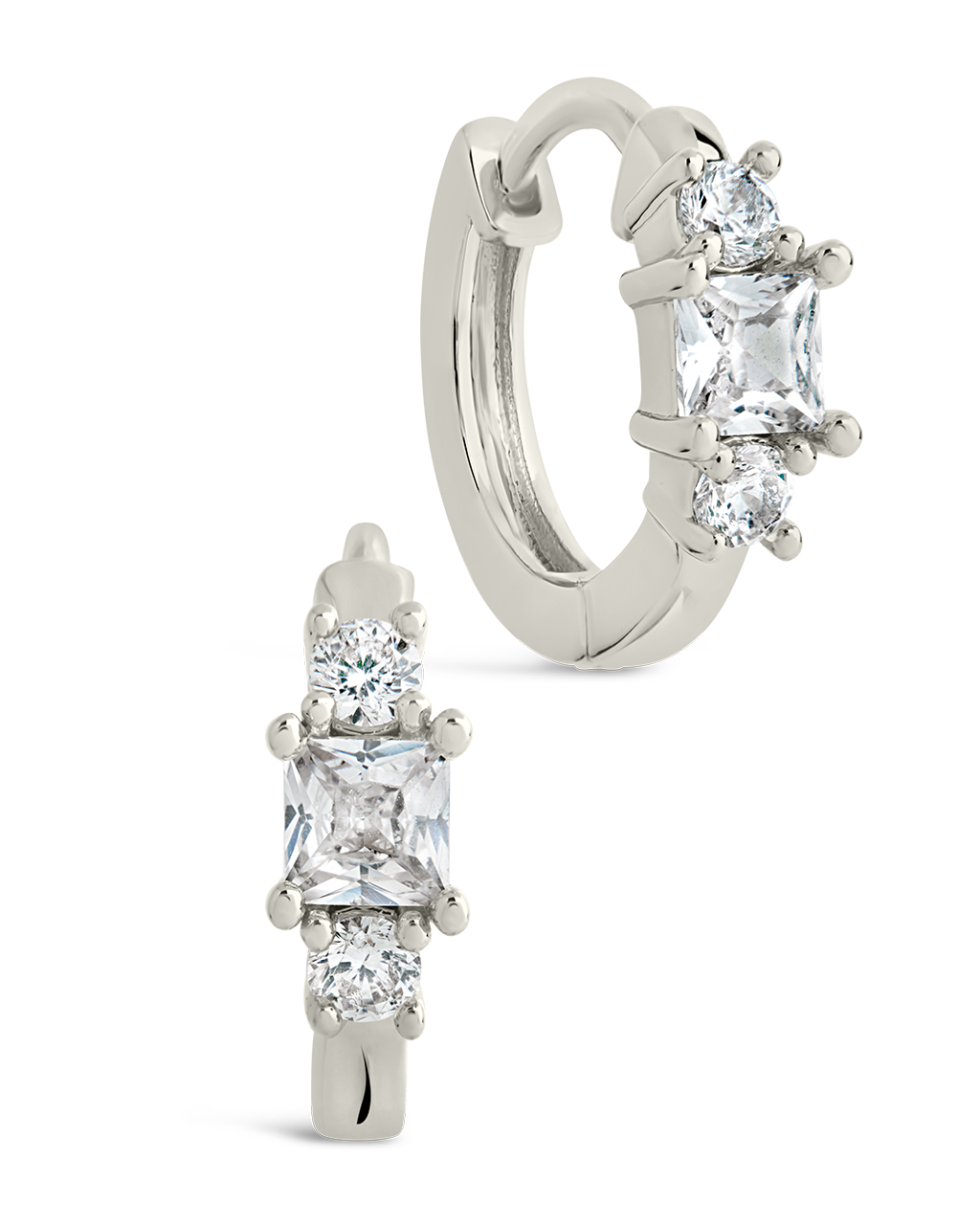 Kendall CZ Hoops Silver
