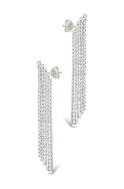 Clara CZ Dangle Stud Earrings