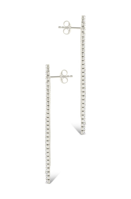 Clara CZ Dangle Stud Earrings
