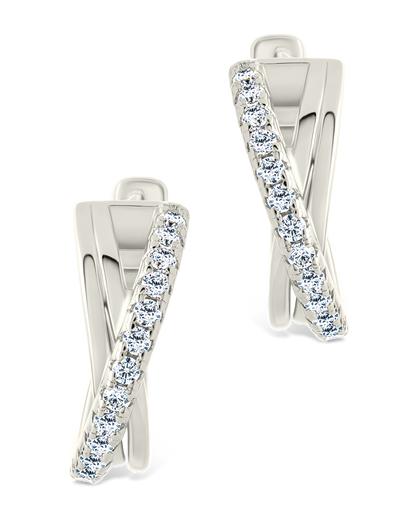 Juliana CZ Hoop Earrings