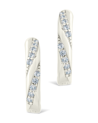 Sterling Silver Adelise Micro Hoops