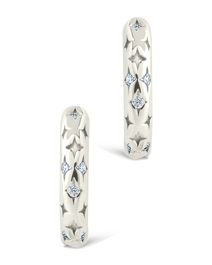 Sterling Silver Blakelyn Micro Hoops