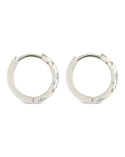 Sterling Silver Blakelyn Micro Hoops