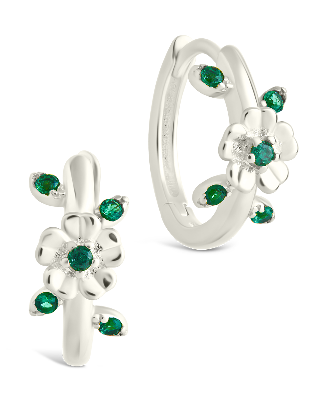 Sterling Silver Cambrie Micro Hoops Silver
