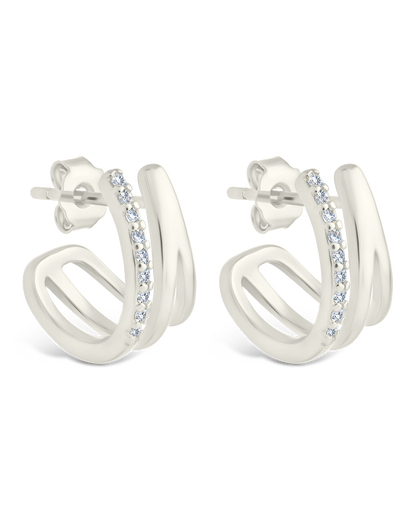 Sterling Silver Harlowe Claw Studs