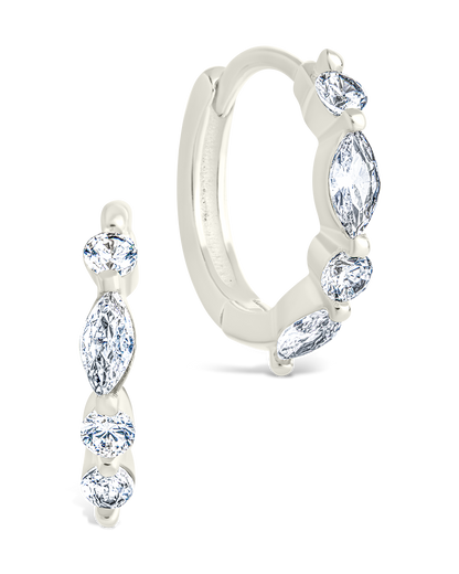 Sterling Silver Kensington Micro Hoops Silver