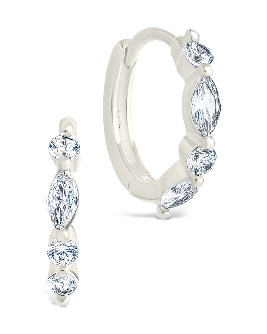 Sterling Silver Kensington Micro Hoops Silver