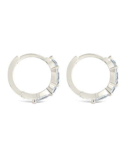 Sterling Silver Kensington Micro Hoops