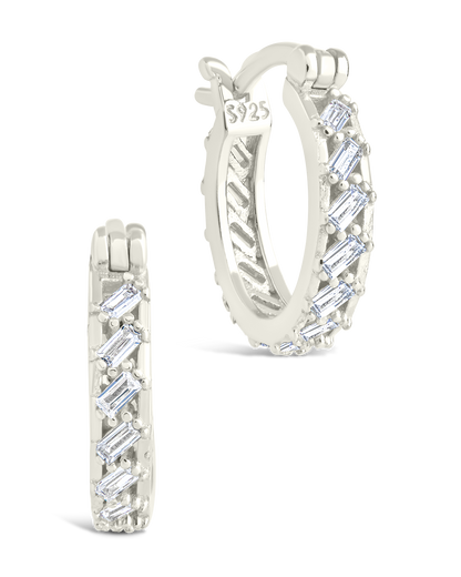 Sterling Silver Norabelle Micro Hoops Silver
