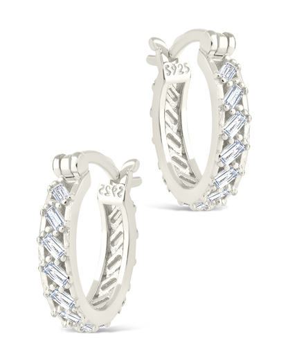 Sterling Silver Norabelle Micro Hoops
