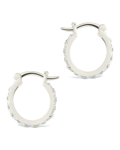 Sterling Silver Norabelle Micro Hoops