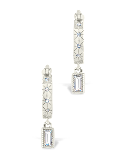 Sterling Silver Oaklyn Micro Hoops