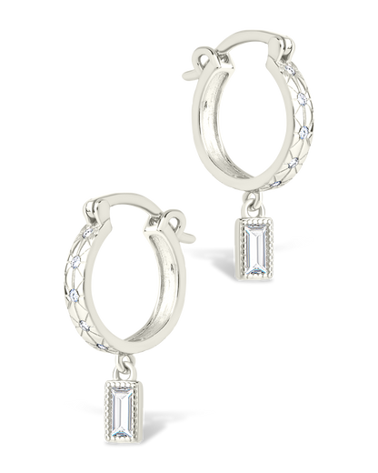 Sterling Silver Oaklyn Micro Hoops