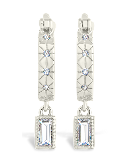 Sterling Silver Oaklyn Micro Hoops
