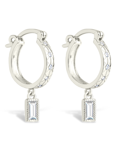 Sterling Silver Oaklyn Micro Hoops