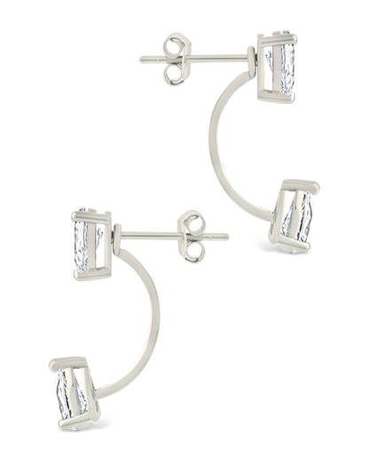Sterling Silver Pear Cut Duo Jackets
