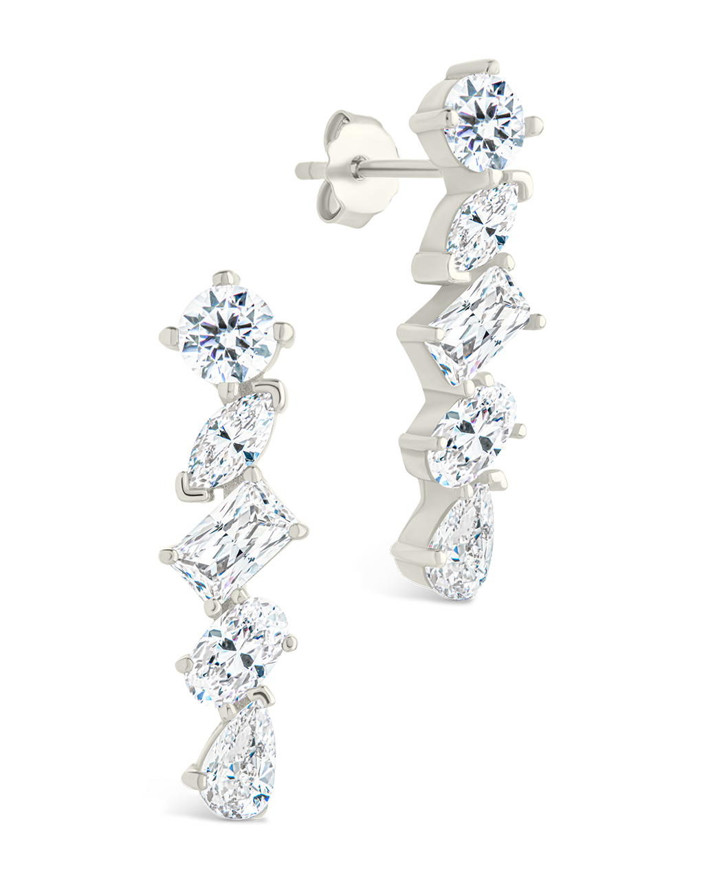 Sterling Silver Blythlyn CZ Studs Silver