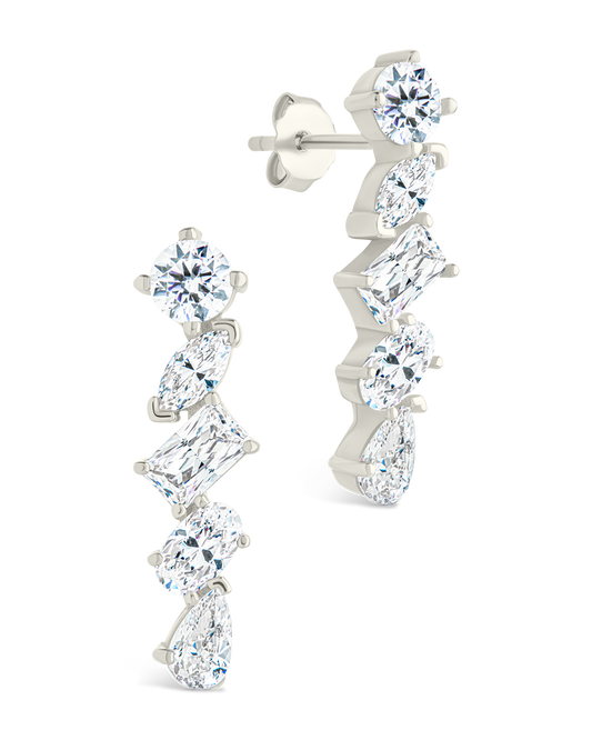 Sterling Silver Blythlyn CZ Studs Silver