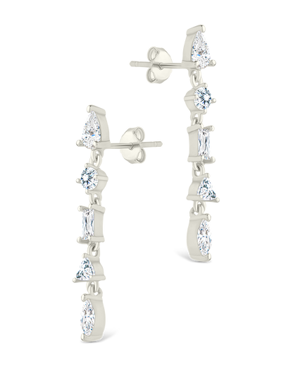Sterling Silver Jacinda CZ Dangle Earrings