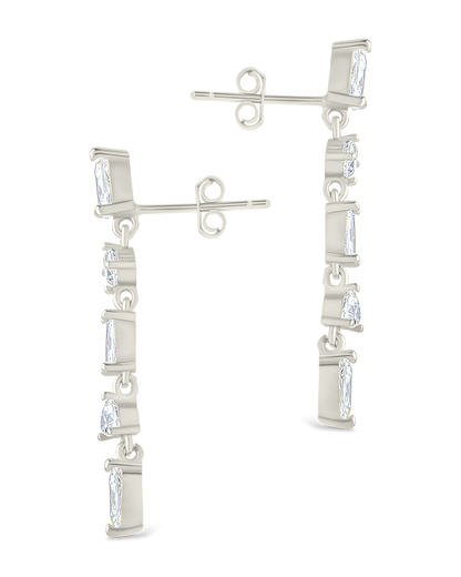 Sterling Silver Jacinda CZ Dangle Earrings
