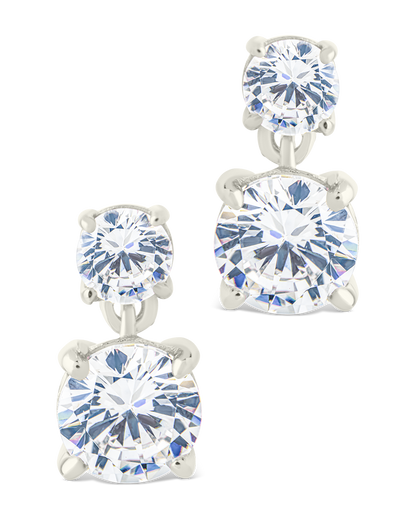 Sterling Silver Galatea Brilliant Cut CZ Studs