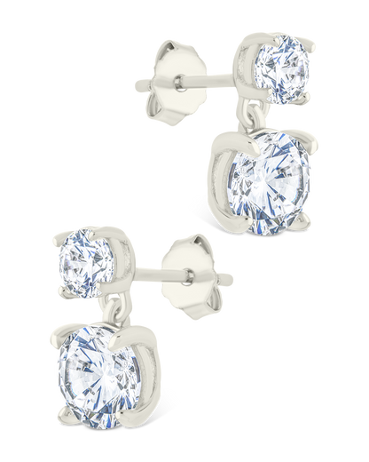 Sterling Silver Galatea Brilliant Cut CZ Studs