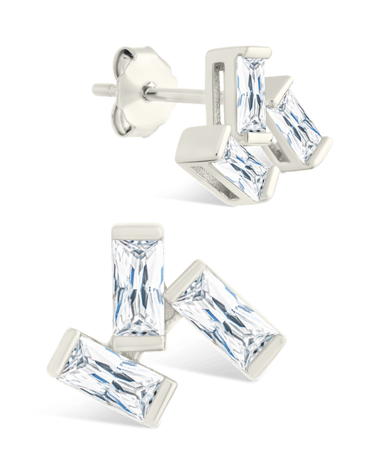 Sterling Silver Macy CZ Studs Silver