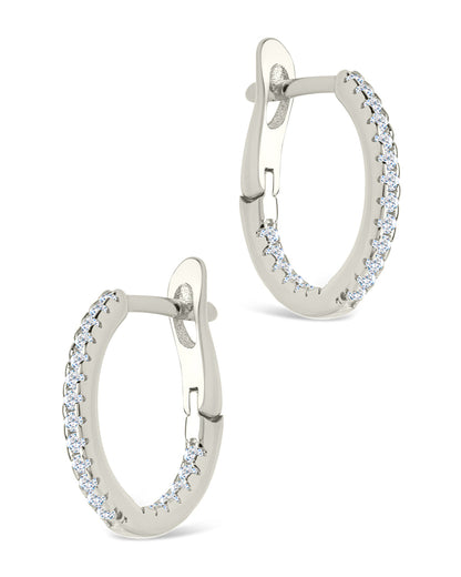 Sterling Silver Lilia CZ Infinity Hoops
