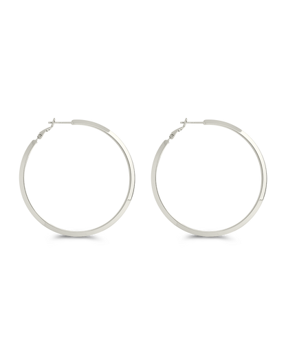 Leona Polished Hoop Earrings