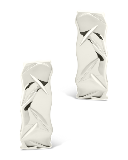 Sterling Silver Ashton Textured Stud Earrings
