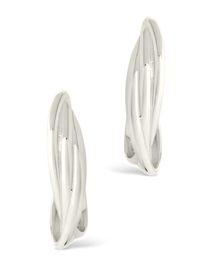 Sterling Silver Monique Twisted Stud Earrings