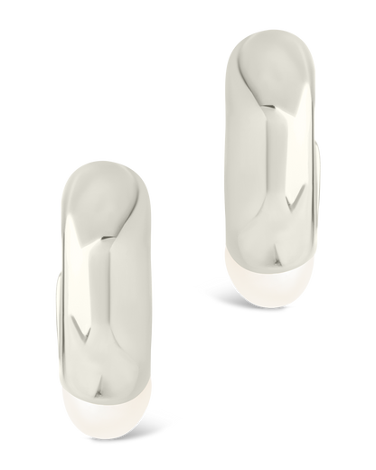 Sterling Silver Micki Pearl Drop Stud Earrings
