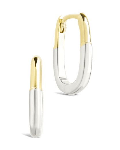 Sterling Silver Ainsleigh Micro Hoops Dual Tone