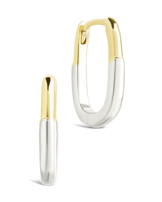 Sterling Silver Ainsleigh Micro Hoops Dual Tone